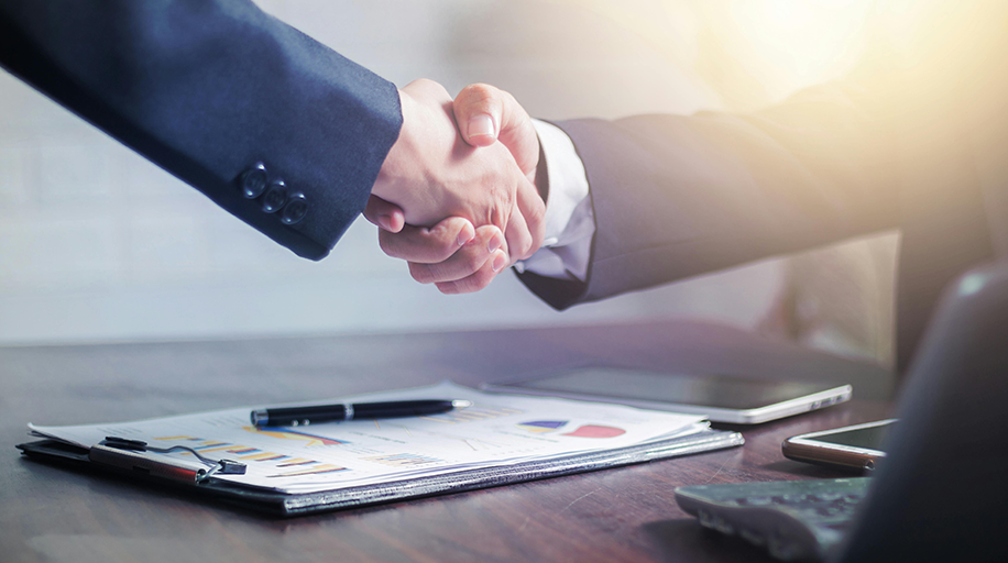 Professional handshake — protect your business